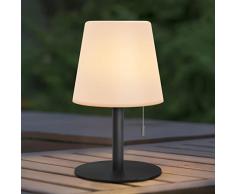 Lampada da Tavolo senza fili 8 colori dimmerabile luce bianca calda RGB LED Impermeabile IP44 per giardino, Hotel, ristoranti, camera da letto, USB Ricaricabile [Classe di efficienza energetica A+++]