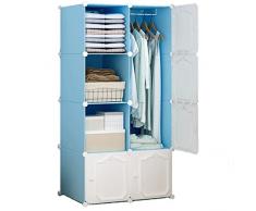 Armatei Portatili Armadio del Guardaroba Armadio Portatile Boxe Box Box Garage Piegabile Scatola di archiviazione Multifunzionale Facile da Montare (Color : A)