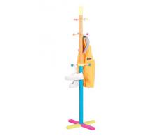 Zeller Color 13462 Appendiabiti per bambini in MDF, 38x38x124 cm