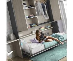 Mobile Ros - Letto a Scomparsa e Armadio, XXL