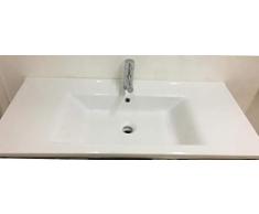 MOBILIA - BAGNO Corda CON LAVABO E SPECCHIERA, COLOR LEGNO, MODERNO, SOSPESO con cassettone da 70 cm