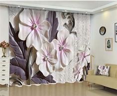 MAOYYM2 Tende A Drappeggio Tende con Perle Tende Finestra di Lusso 3D Soggiorno Camera da Letto Matrimoniale Cortinas Tende