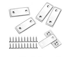 FUJIE 5 Pezzi Chiusura Magnetica Ultra Sottile Magnete per Porta Ante Armadio Serratura Magnetica Chiavistelli Mobili Cattura Porta per Porte di Armadi, Cassetti