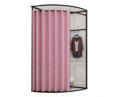 YXYECEIPENO cabina armadio ad angolo semplice mobile con tenda di montaggio tenda tenda viene fornito con anello scorrevole, ufficio, negozio spogliatoio, 9 colori, 2 misure