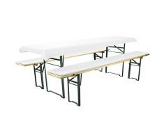 Brand sseller birra Bank Set di cuscini per sedie tavoli e panche 2 panche imbottite di circa 220 X 25 X 1,6 e 1 tovaglia 240 X 70 in diversi colori/Motivi