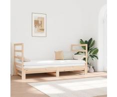 Camerina Dormeuse Estraibile 2X(90x190) cm Legno Massello di Pino,Dormeuse Estraibile,Dormeuse con Letto Estraibile,Dormeuse da Soggiorno(SPU:3124762)