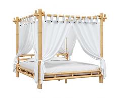 vidaXL Letto a Baldacchino 180x200 cm in bambù