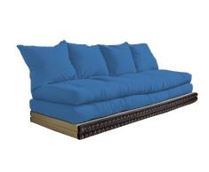 Vivere Zen - Divano Letto Futon - Kanto Double - 2 futon 80x200 + 2 Tatami 80x200 cm - 2 Cuscini - Colore Classe 1 55x50 cm
