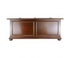 Maurys Arte Povera Cassapanca Baule in Legno Abete Effetto Noce 98X45XH47 CM