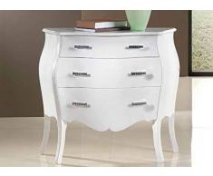 Dafnedesign.Com - Comò bombato 3 cassetti (L. 90 - H. 86 - P. 43) (TVG)