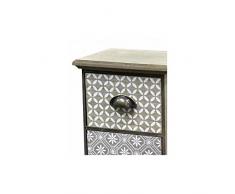 Mobile Cassettiera Vintage 4 Cassetti Cm 29 X 22 X 72 H Retrò