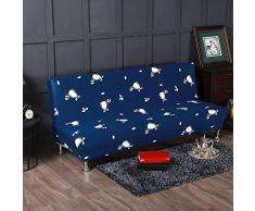 Yunt Fodera per Divano Letto Futon Fodera Colore Blu Scuro Pieghevole Pieghevole Elastico