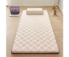 UE-MAOLU Materasso per Dormire, Tappetino Futon Doppio Giapponese, Materassino Trapuntato Tatami Morbido Campeggio, Antiscivolo e Traspirante, per Dormitorio Domestico (Color : B, Size : 90x190cm)