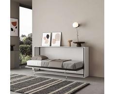 WISHOME ITAMOBY - Letto singolo scomparsa orizzontale trasformabile con materasso