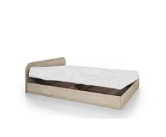 Arredodacasa.com Letto con Contenitore Modello LI2003 (Rovere Chiaro)