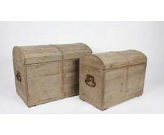 Antico legno espositore graugewaschen 41 cm x 45 cm (Cassapanca piccola)