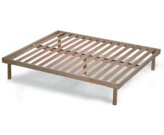 Orange Rete Fissa a doghe in Legno matrimoniale 160x190 cm