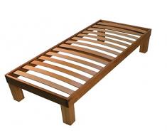 Vivere Zen - Letto LF3 (Mogano e faggio) - Letto a doghe 180x190