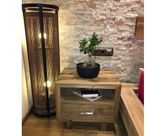 Oppio Outlet Case Notte Comodino cassettiera Stile coloniale Legno di Teak Indonesia