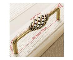 SXHRR Maniglie per mobili Maniglie dellarmadietto Antico Antico Antico scavando Le Maniglie di Uccelli di Uccelli del cassettone delle Maniglie del cassetto dellArmadio della Porta dellArmadio