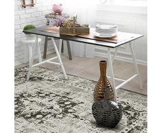 Tappeto da salotto stile Persiano casa pura® linea Vintage | Grigio | Polipropilene | 120x170 cm