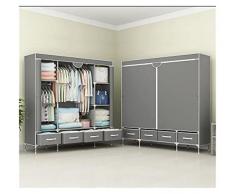 Armadio Fabbrica non tessuti Armadio in tessuto armadio portatile pieghevole a prova di polverizzazione impermeabile armadio da camera da letto Sistemi di armadio ( Color : 11 150x45x170cm )