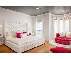 EFFETTO CASA Letto King Size Catherine con Swarovski