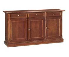 CREDENZA BASE IN LEGNO 3 PORTE 156x42x85h