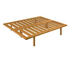 Vivere Zen - Letto a doghe componibile Matrimoniale - LM2-2 Reti a doghe 80x190 unibili con Incastro a Pettine