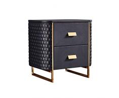 HANIW Nordic Stile Moderno Semplice Comodino Metallo Comodino in Pelle Piccolo gabinetto e armadietto Laterale di Modo di personalità Bedside Locker Piccolo gabinetto di Piccola Dimensione Comodino