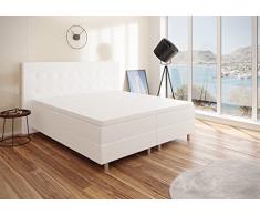 Best For You - Letto boxspring Rio Barcelona a 5 zone con Visco Topper H3 First Class