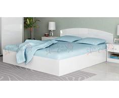 Letto Matrimoniale Contenitore LG7 160x200 (bianco lucido)