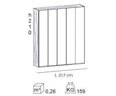 Armadio Master 5 ante Rovere grigio
