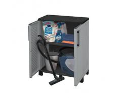 ARMADIO IN RESINA ANTIURTO TERRY 68x37x85H 2 ANTE 2 RIPIANI JOKER 68SL ESTERNO