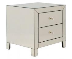 Kare Design Cassettiera Piccola Luxury Champagne 2 Cassetti, 50x49x41cm