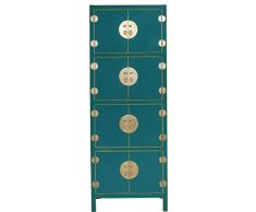Fine Asianliving Chinese Cabinet Teal W67xD45xH180cm - Orientique Collection Cina Armadio cinese Armadio matrimonio cinese Mobili orientali asiatici 67_x_180_x_45_cm