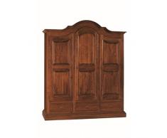 Estea Mobili - ARMADIO LEGNO MASSELLO ARTE POVERA 3 ANTE - codluis 249 - 249F
