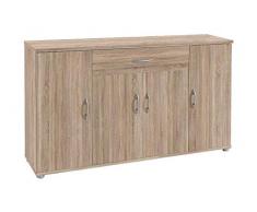 AVANTI TRENDSTORE - Lilo - Comò e mobili con Ante, in Stile Moderno in Legno Laminato, Disponibile in 2 Diversi Colori e Diverse Misure (118x70x30 cm, Marrone)