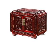 AVLUZ Organizzatori di scatole di gioielli in legno di fascia alta, espositore for cassapanca for gioielli vintage, custodia for organizer for bracciali collana orecchini a 6 strati con cassetto, rega