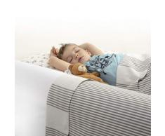 BANBALOO MAX-Barriera di sicurezza letto per bambini-Anticaduta infantile-Parapetto di schiuma con proteggi-materasso impermeabile per letti doppi a scomparsa 90,150,e Montessori-Viaggio guardrail.