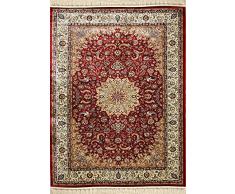 Deco Italia Tappeto Persiano Rosso - classico alta qualita | 140 x 200 cm
