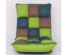 Pigro Lounge Divano, Divano Letto Regolabile, Poltrona Letto, Divano Letto Pieghevole Divano Letto Futon Sedia per Ufficio Lettura Divano Letto per Guardare la TV dal Design Elegante (Color : Green)
