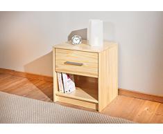 Links Color A14 - Comodino. Dim: 42x50x49 h cm. Col: Naturale. Mat: Legno massello.