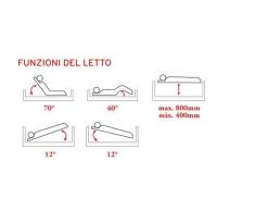 Letto degenza Gardenia Moretti MP290 - 3 snodi elettrico