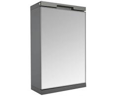 House & Homestyle Armadio a Specchio, Legno ingegnerizzato, Grigio, H 50cm x W 32cm x D 14cm