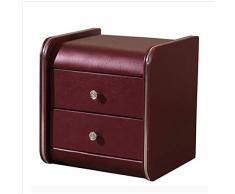 Small coffee table Armadietto armadietto armadietto lato del comodino, cassetto in pelle a due strati facile da pulire, colore può essere selezionato, 46 * 42 * 48 CM