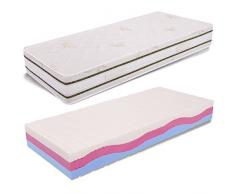 miasuite i sogni italiani Materasso MULTIONDA Singolo 80x195 H 18 Arcobaleno Memory + Gel + WATERFOAM