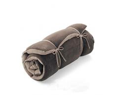 HM&DX Portatile Pieghevole Materasso da Terra Tatami, Addensare Trapuntato Stile Giapponese Futon Rilievo di Materasso Coperta da Campeggio per Dormitorio-Marrone 73x160cm(30x63inch)