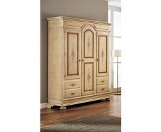 ARMADIO LEGNO MASSELLO DECORATO A MANO COUNTRY VENETO - Come foto