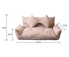 YAOHM Mobili da Pavimento reclinabili futon Giapponese Divano Letto Moderno Pieghevole Regolabile Lettino Chaise Longue reclinabile per Divano del Soggiorno,3